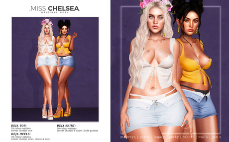Second Life Marketplace - .miss chelsea. Deja Skirt Original